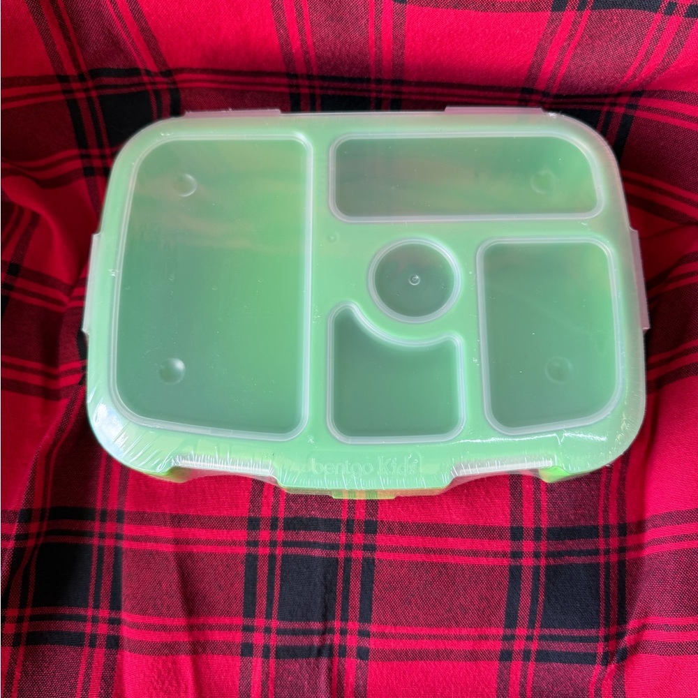 Green Compartment Lunch Bento Box